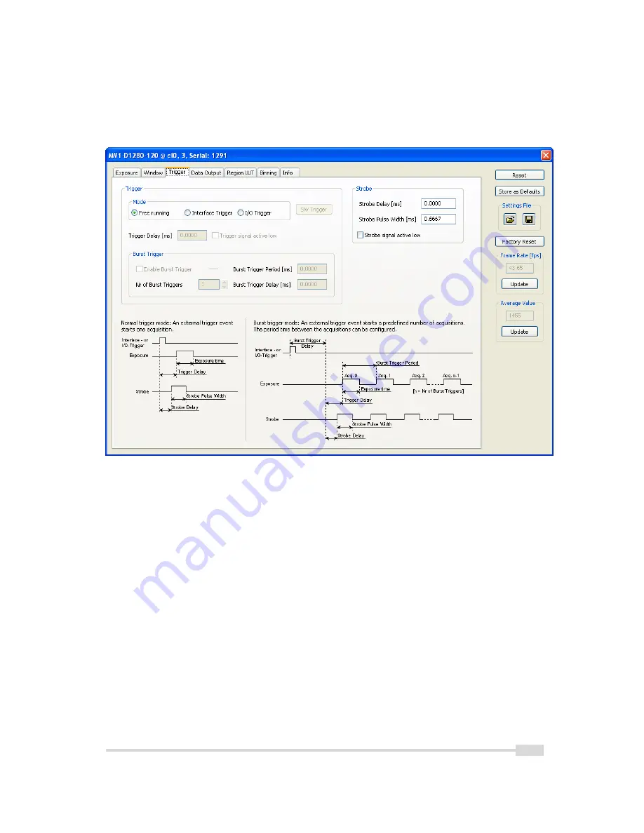 Photon Focus CameraLink MV1-D1280 User Manual Download Page 63