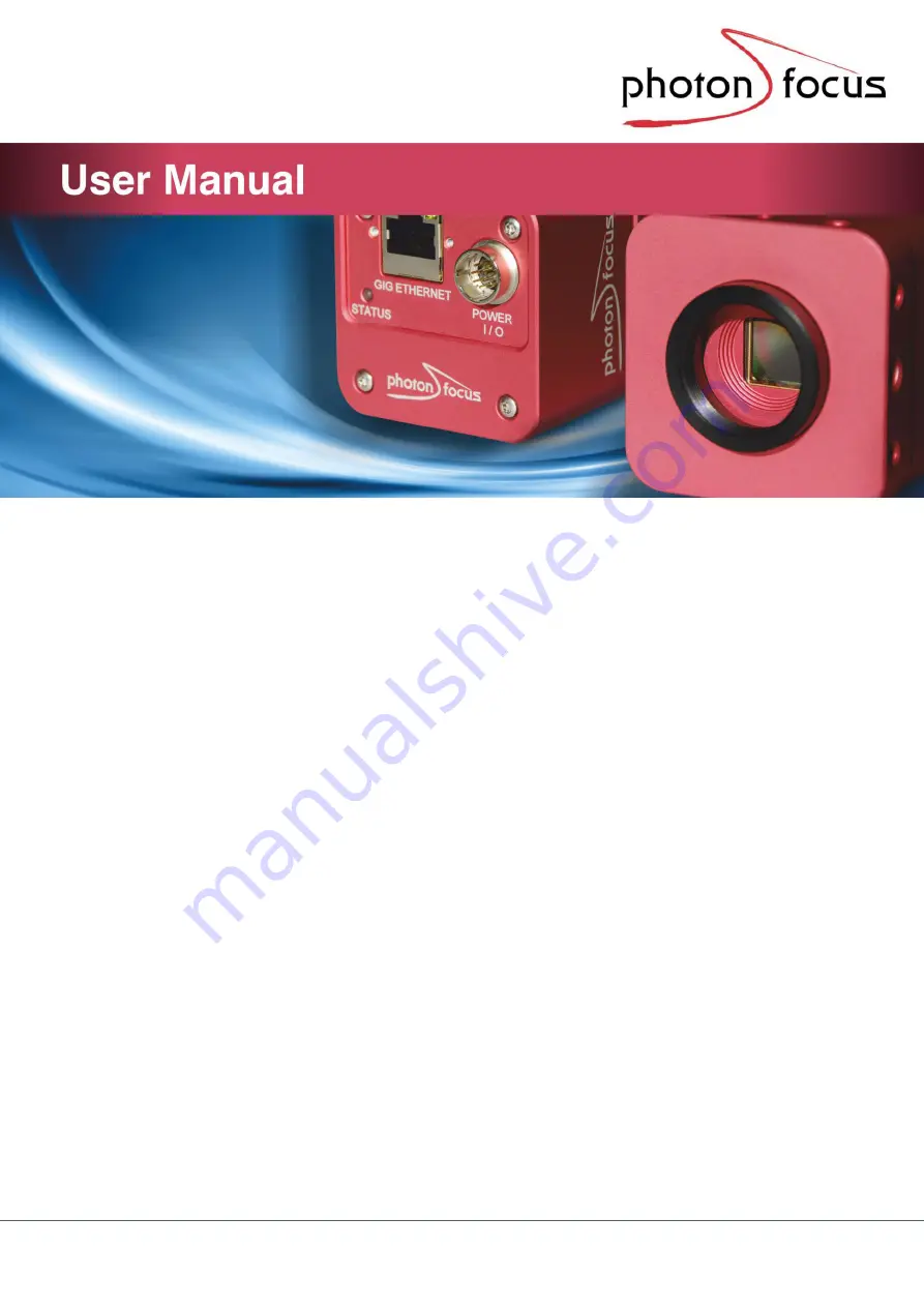 Photon Focus DR1-D3360-192-G2-8 User Manual Download Page 1