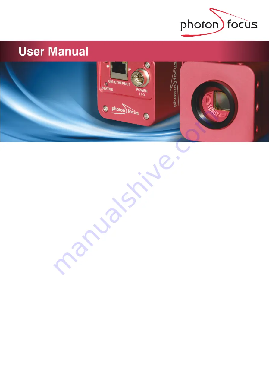 Photon Focus Luxima DR4-D1280-L01-FB User Manual Download Page 1