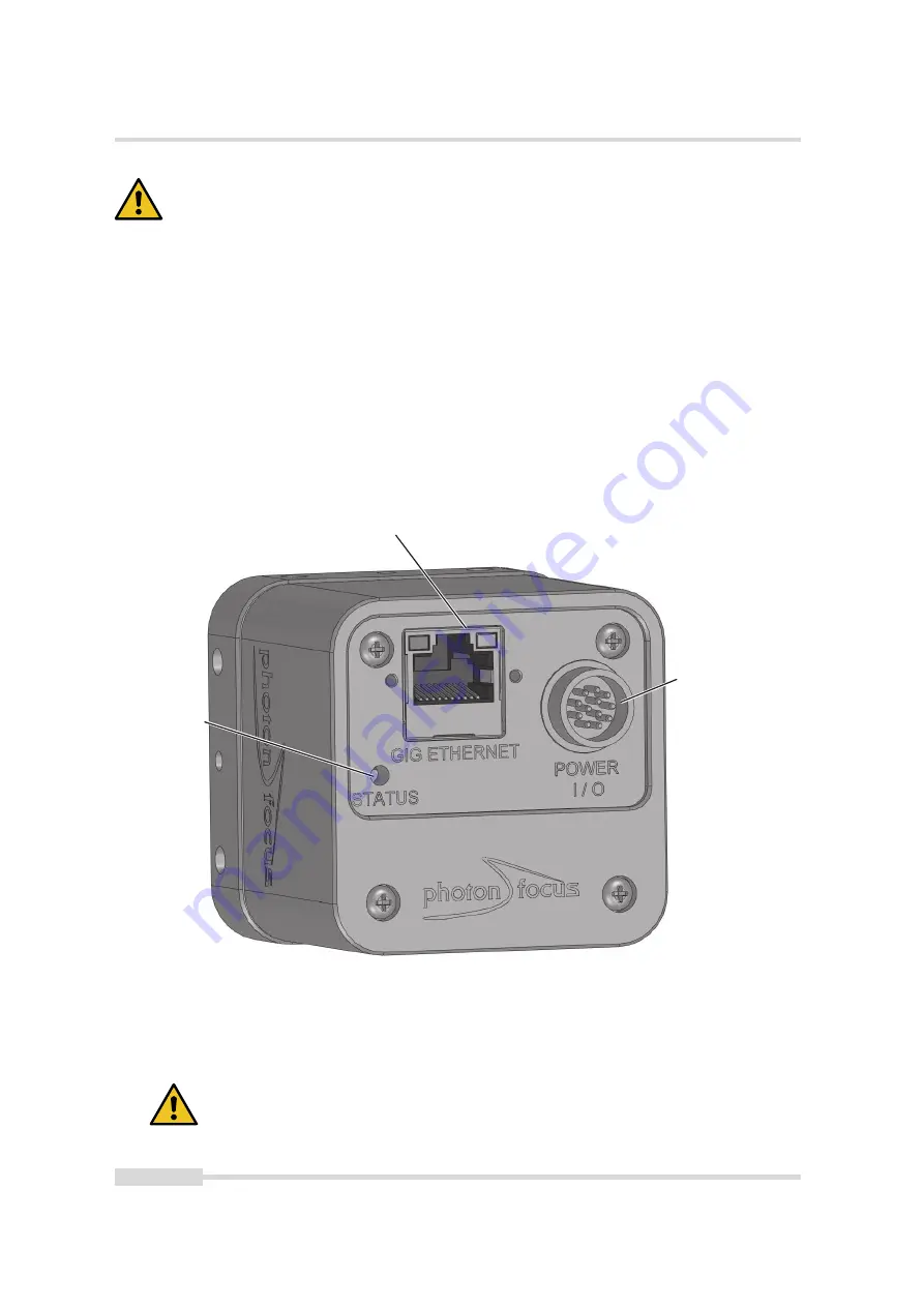 Photon Focus MV1-D2048-3D03 Series User Manual Download Page 14