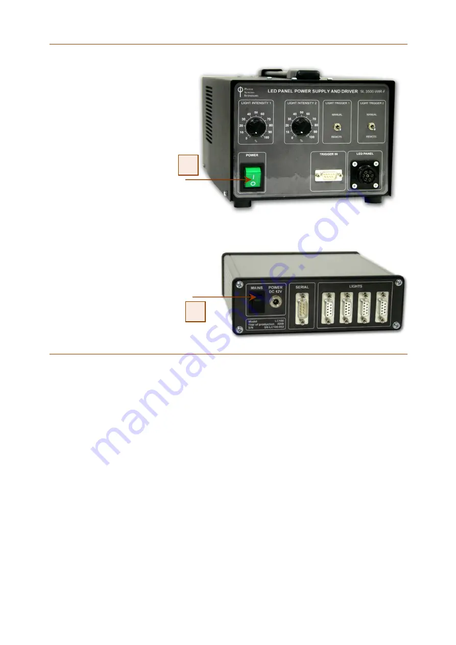 Photon Systems Instruments LED Light Source SL 3500 Instruction Manual Download Page 9