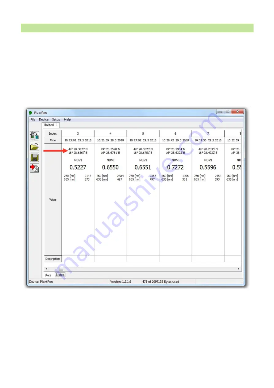 Photon Systems Instruments PlantPen NDVI 310 Manual And User Manual Download Page 34