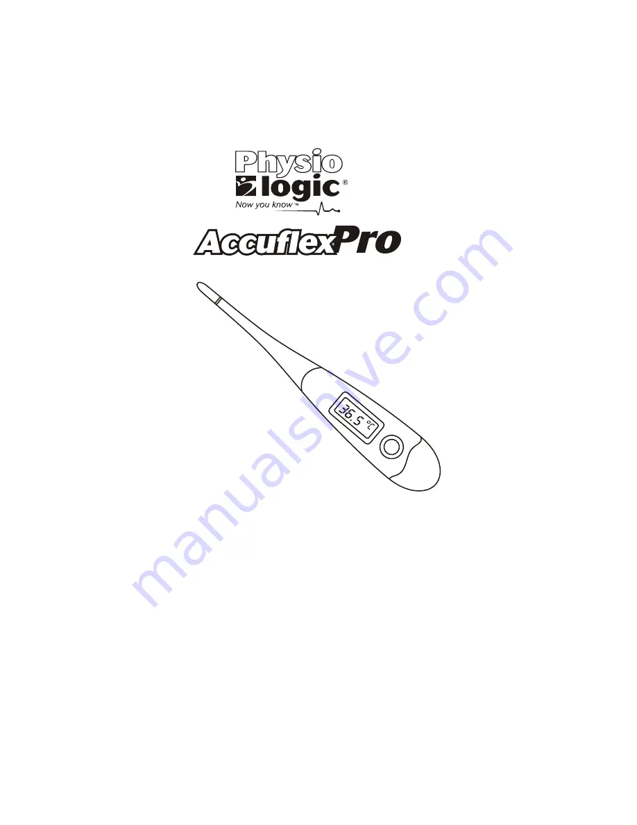 Physio Logic Accuflex Pro User Manual Download Page 1