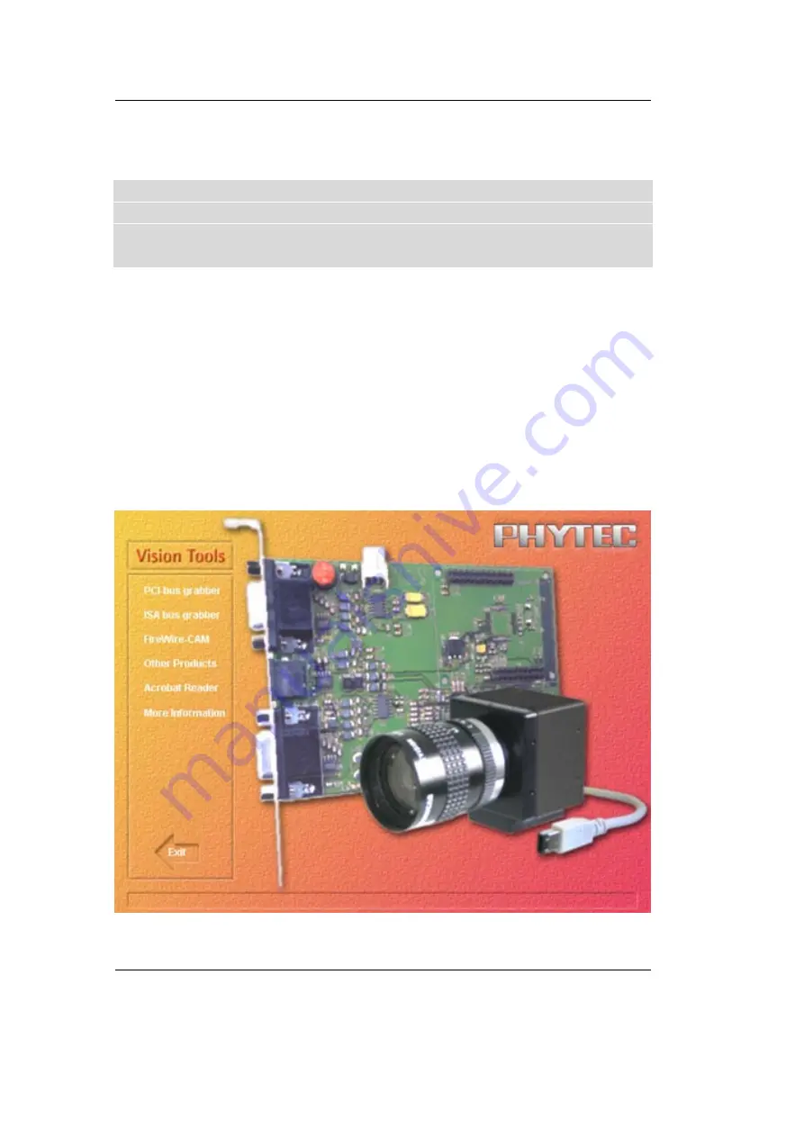 Phytec FireWire-CAM-001 Manual Download Page 28