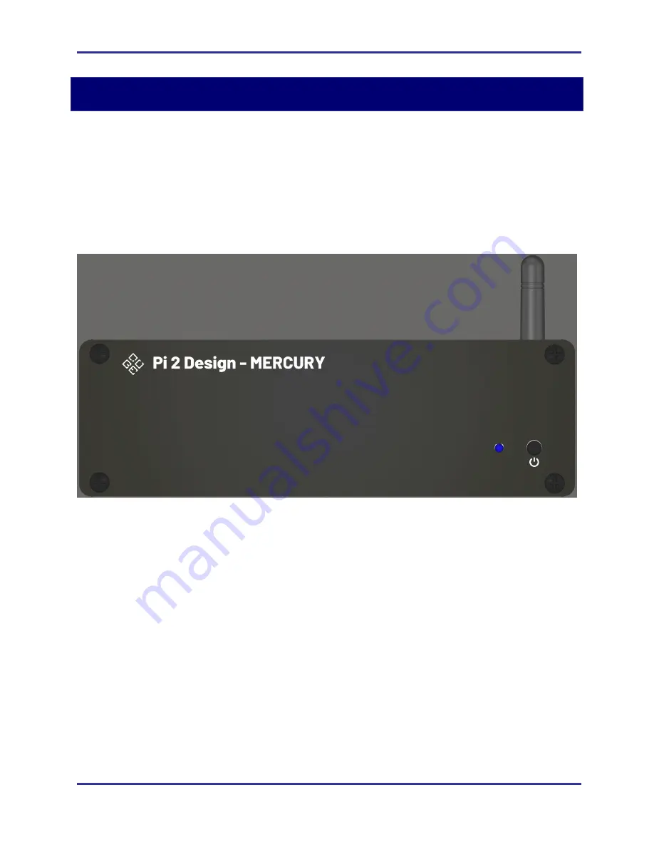 PI 2 Design Mercury Streamer Hardware Reference Manual Download Page 16