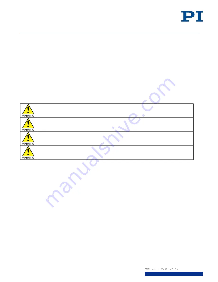 PI A-62 Series User Manual Download Page 18