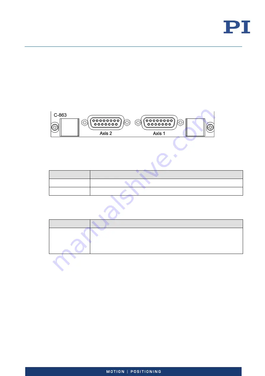 PI C-863.20C885 Скачать руководство пользователя страница 6