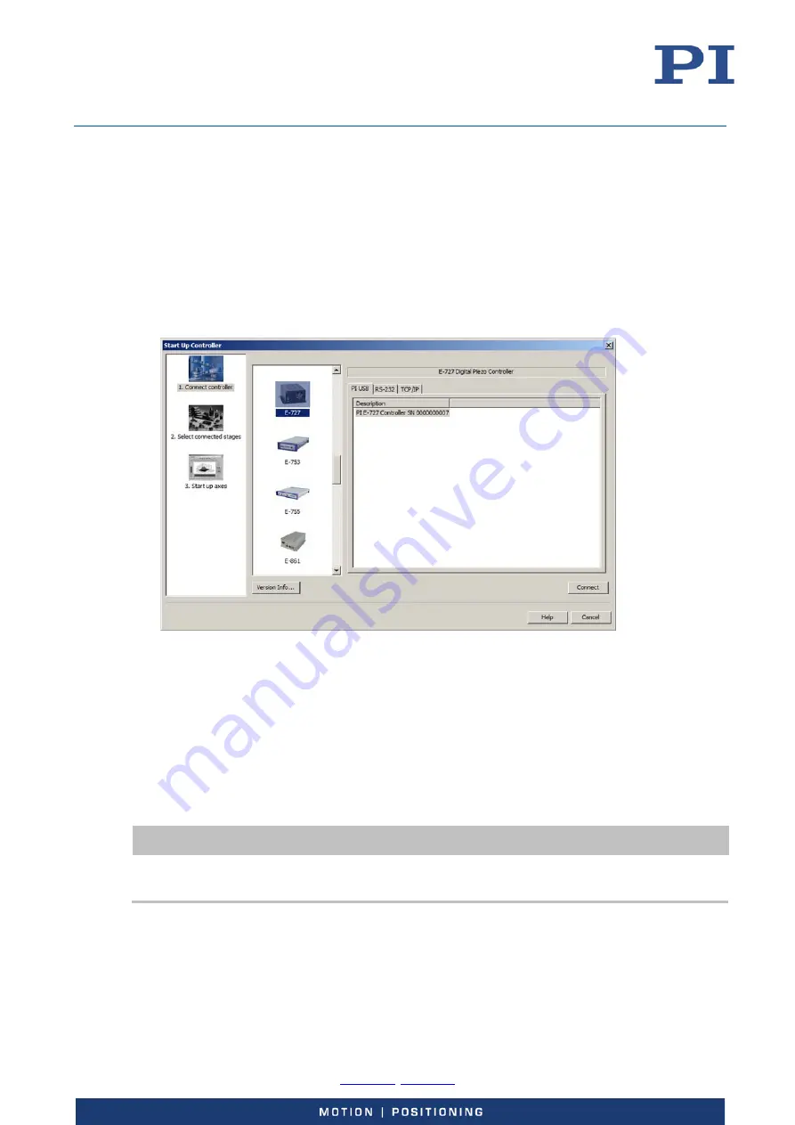 PI E-727 User Manual Download Page 62