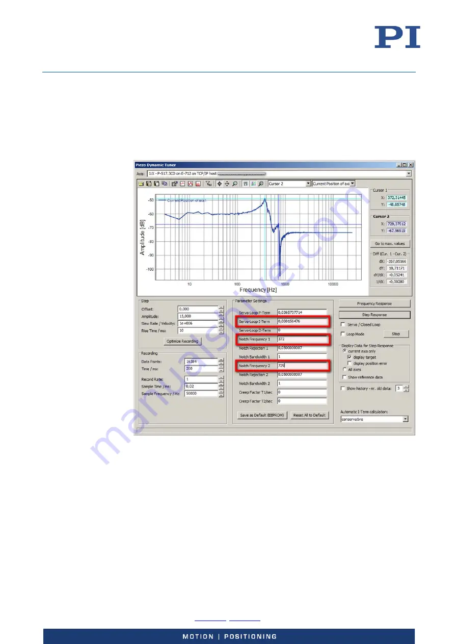 PI E-727 User Manual Download Page 139