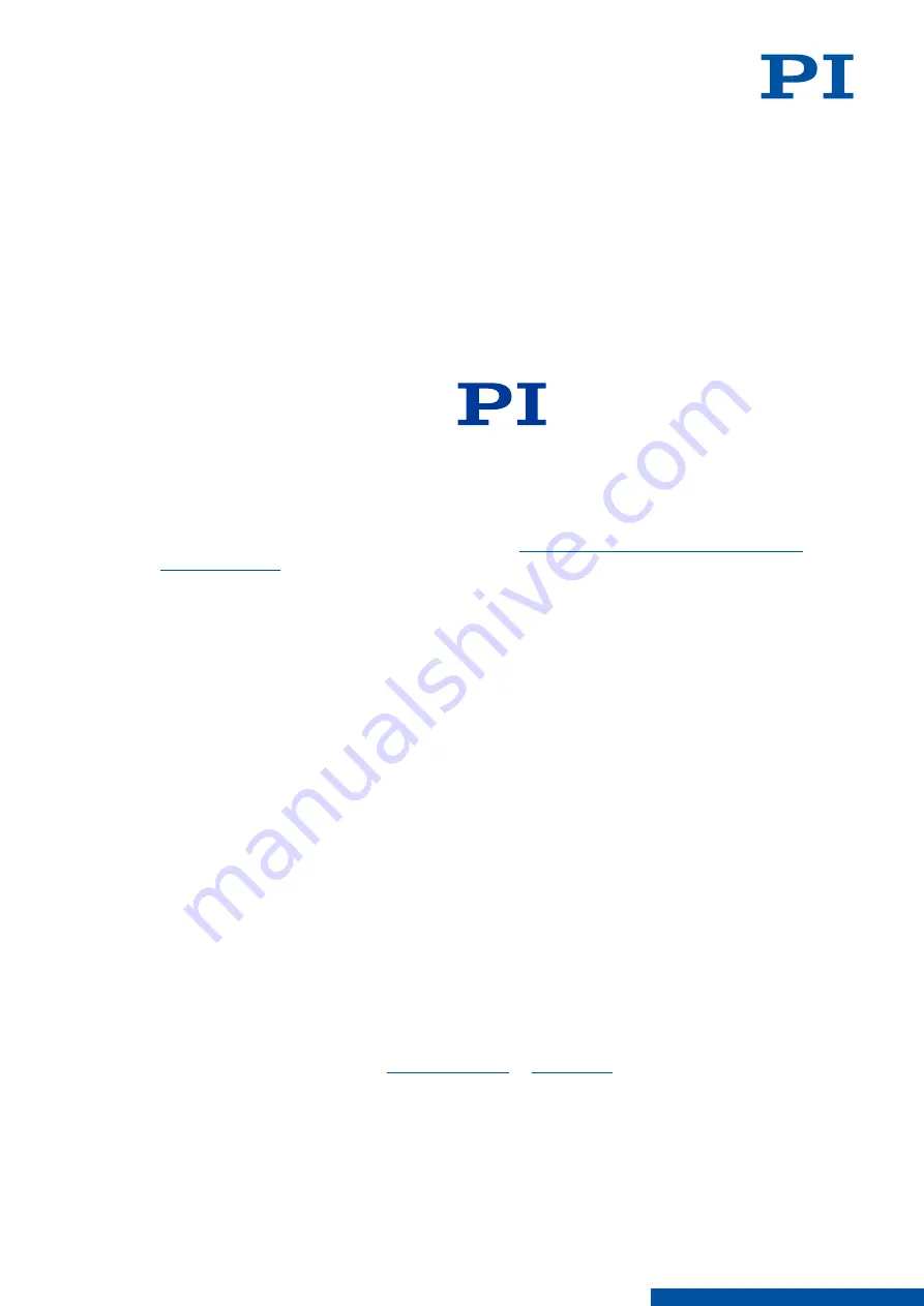 PI E-871.1A1N User Manual Download Page 6