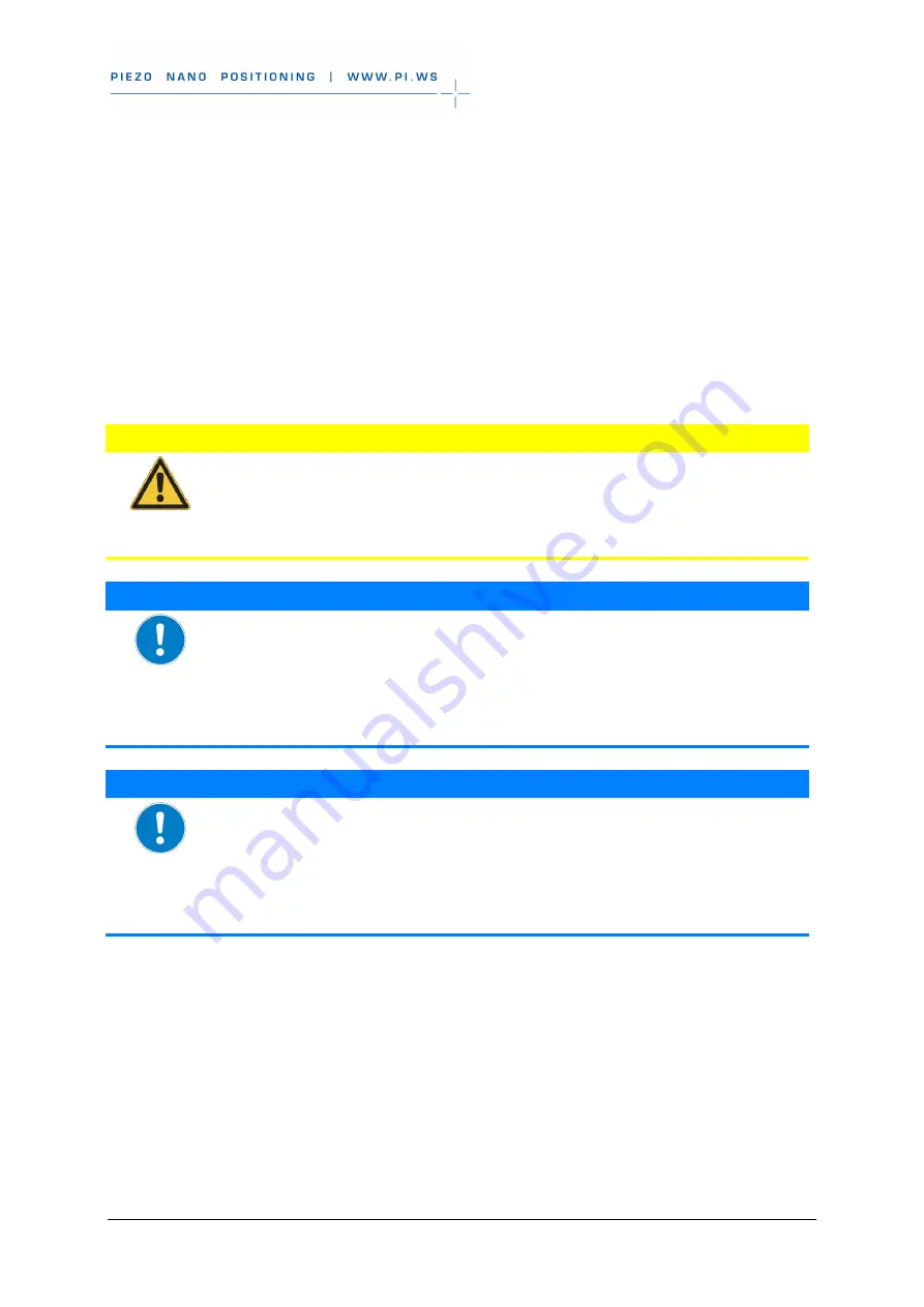 PI M-230 Series User Manual Download Page 27