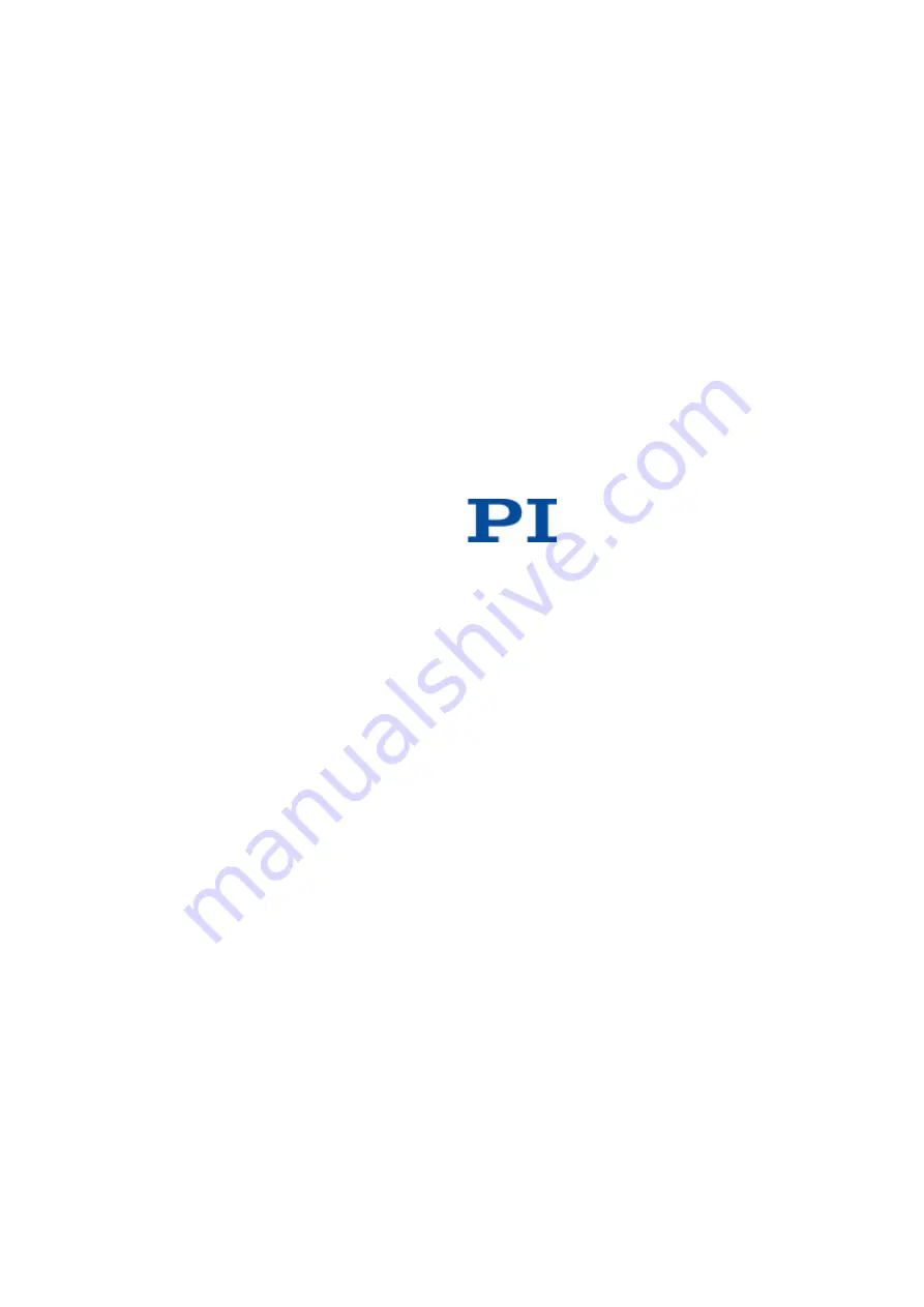 PI M-232.17 User Manual Download Page 2