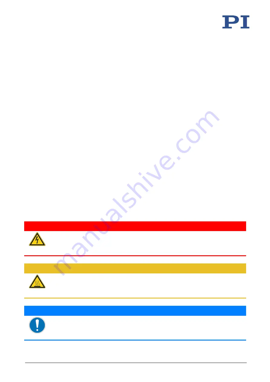 PI P-2 5 Series User Manual Download Page 5