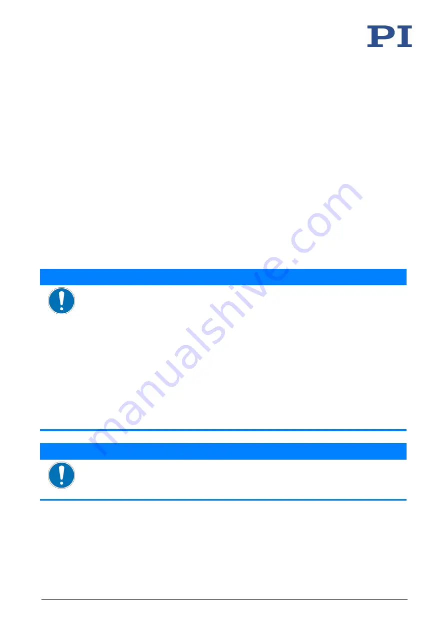 PI P-2 5 Series User Manual Download Page 23