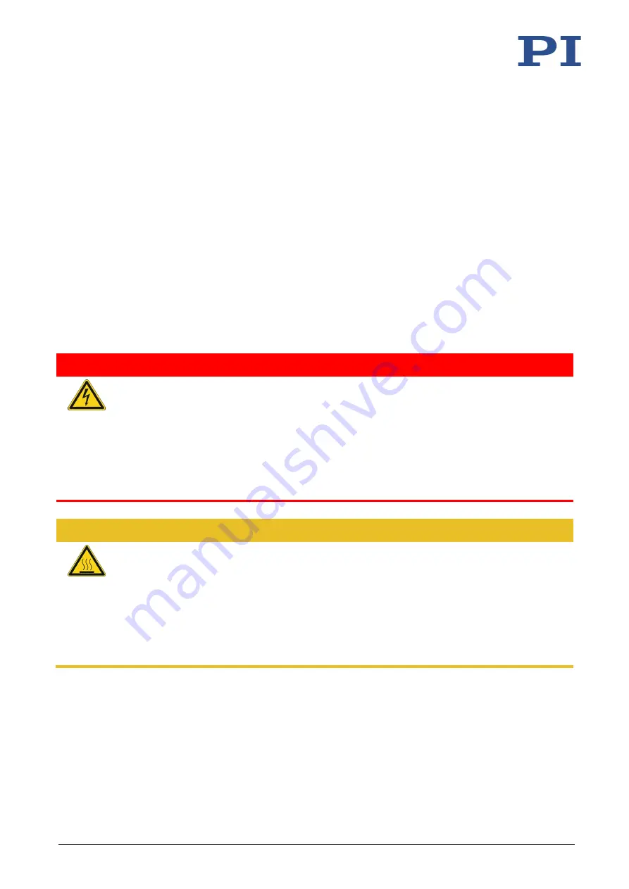 PI P-2 5 Series User Manual Download Page 31