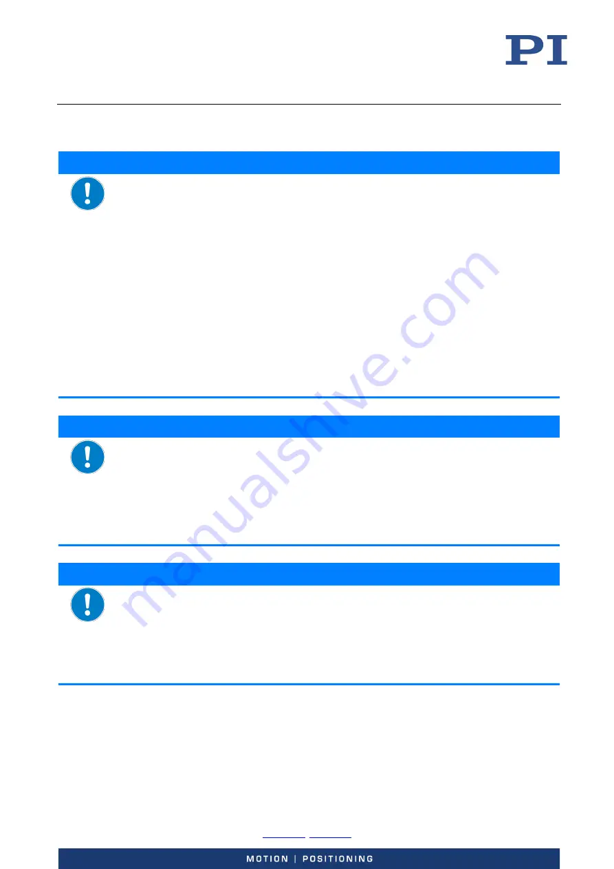 PI P-603 Series User Manual Download Page 8