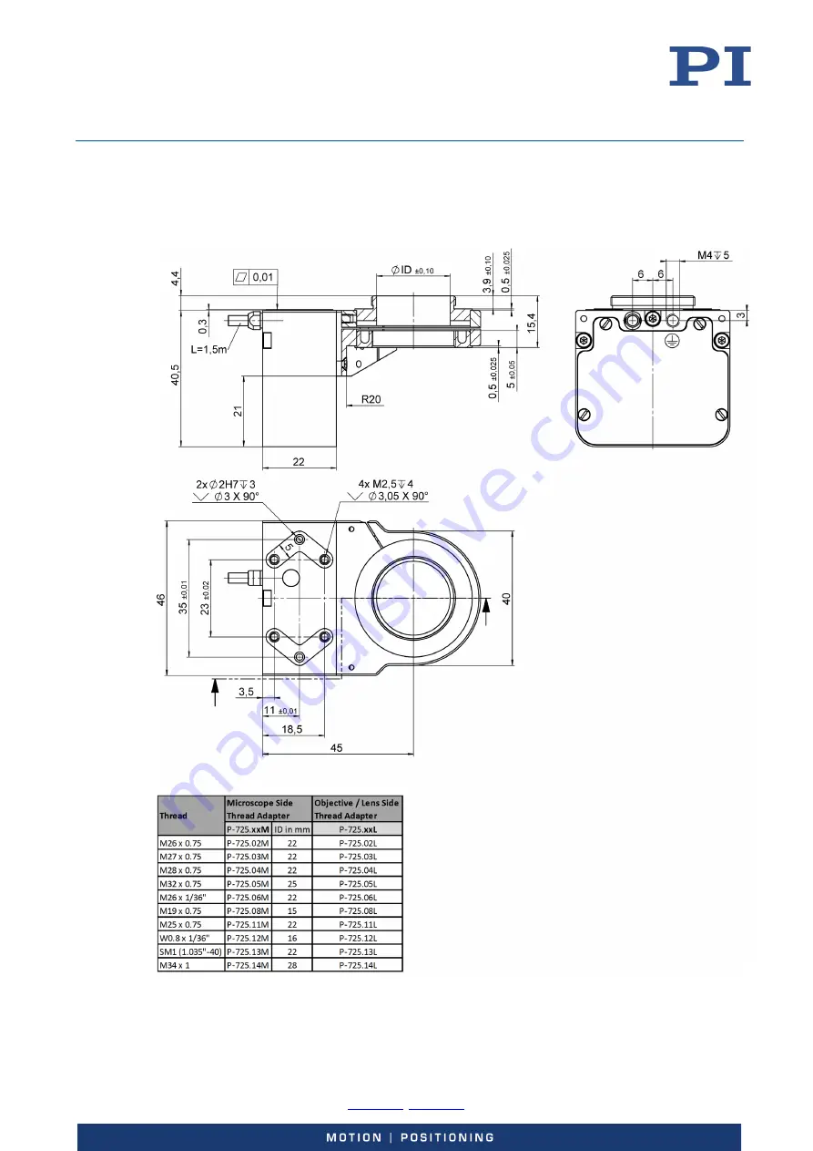 PI P-725.1CDE2 Скачать руководство пользователя страница 34