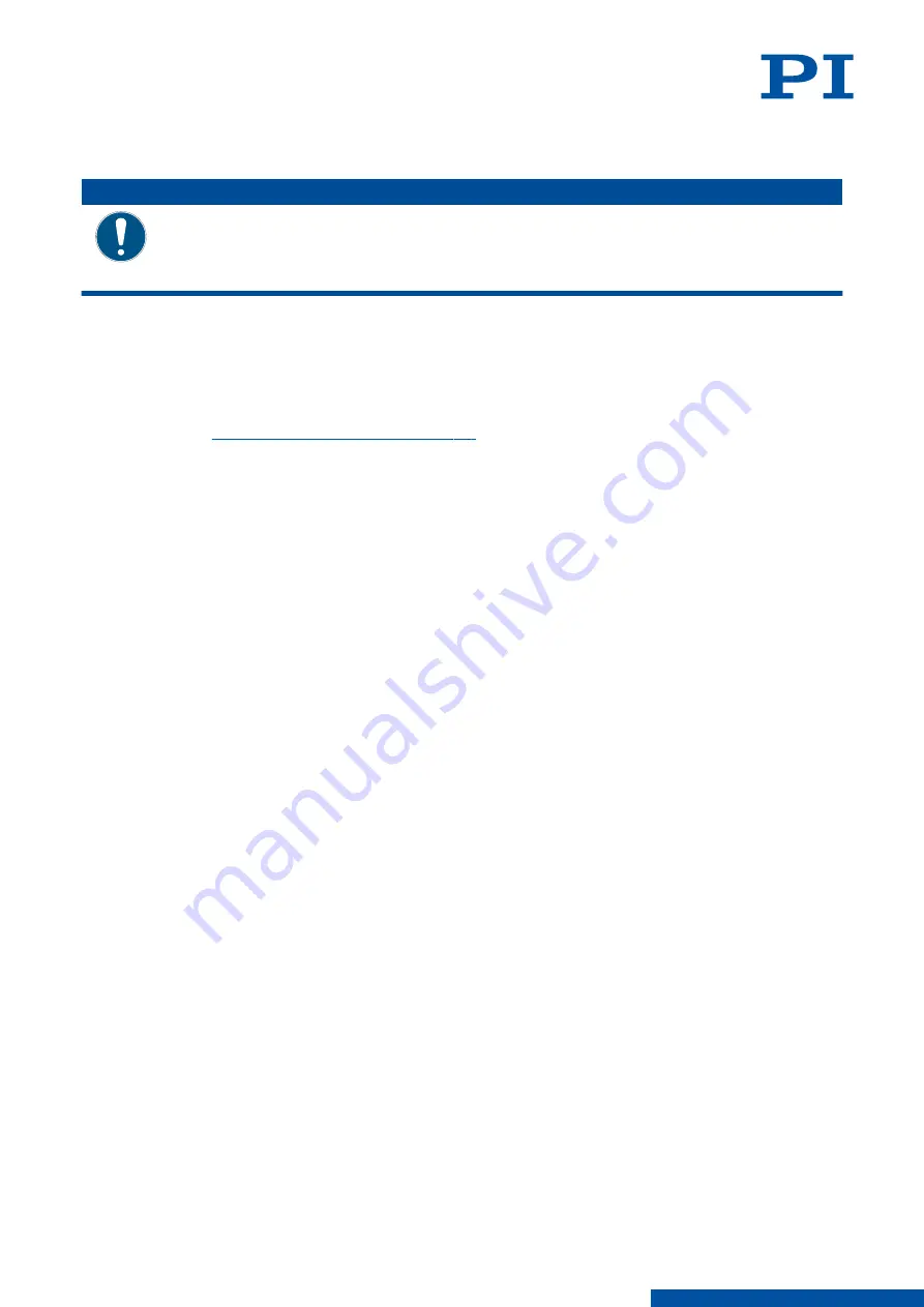 PI P-841.1 User Manual Download Page 13