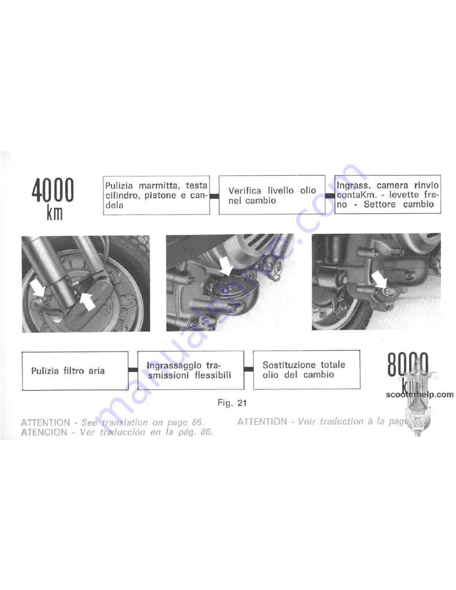 PIAGGIO Vespa P125X Manual Download Page 95