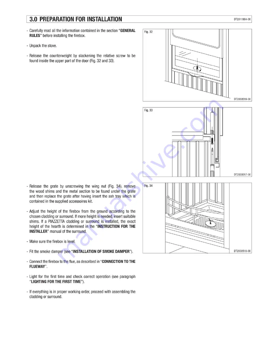 Piazzetta DX-SX SL 10 Installation And Use Manual Download Page 31