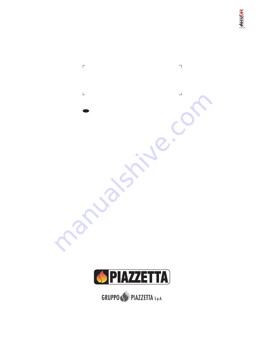 Piazzetta P958 Instructions For Installation, Use And Maintenance Manual Download Page 60