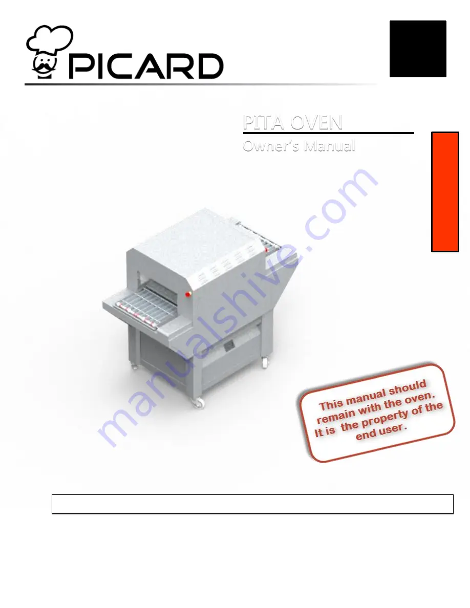 Picard PO-3-20S Owner'S Manual Download Page 1