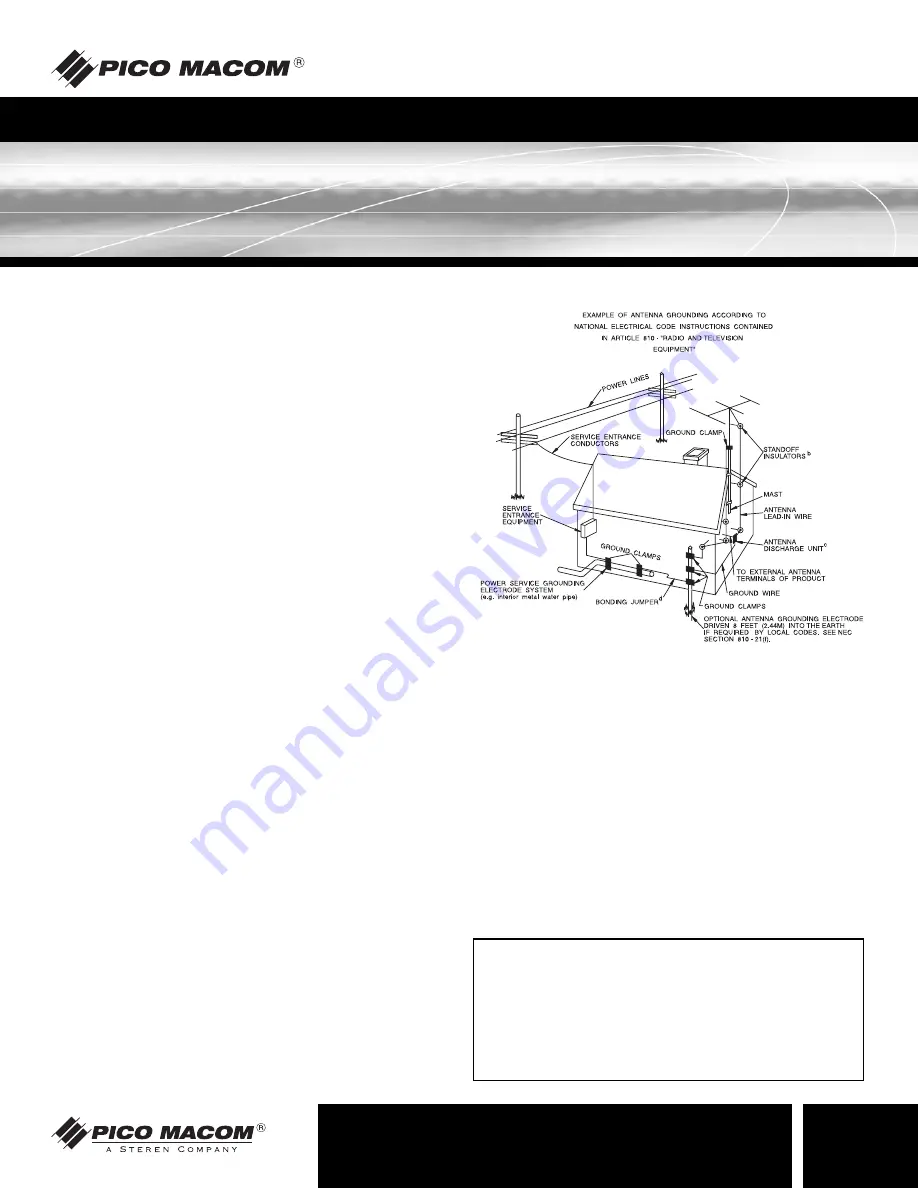 Pico Macom VSS-52R Installation And Operation Manual Download Page 3