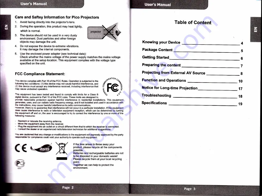 PICO CVFU-E282 User Manual Download Page 3