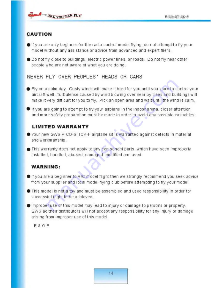 PICO gws1005 User Manual Download Page 13