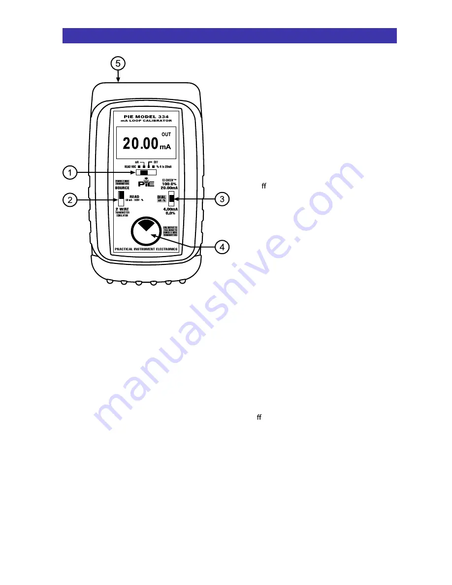 PIE piecal 334 Operating Instructions Manual Download Page 2