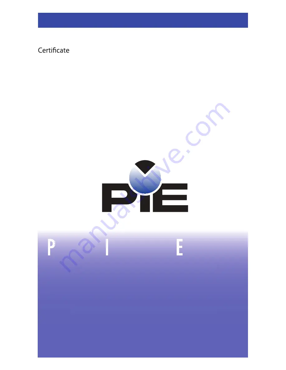 PIE PIECAL 820 Operating Instructions Manual Download Page 19