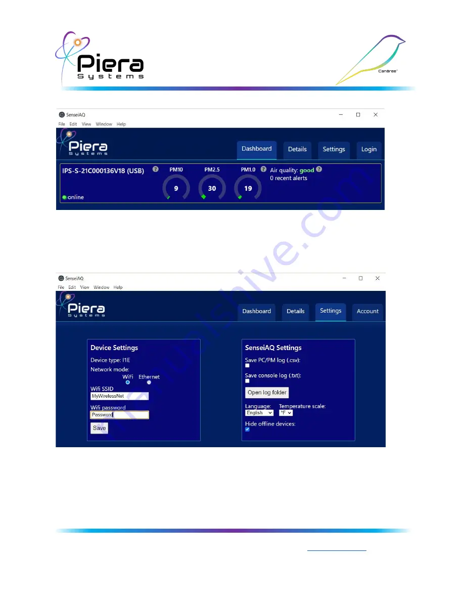 Piera Canaree i1 Configuration Manual Download Page 5