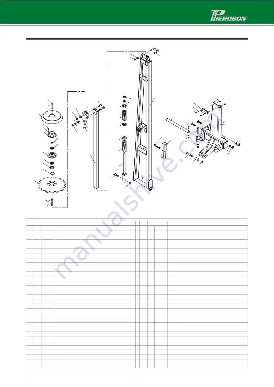 PIEROBON TD 21 Series Operator'S Manual And Spare Parts Download Page 56