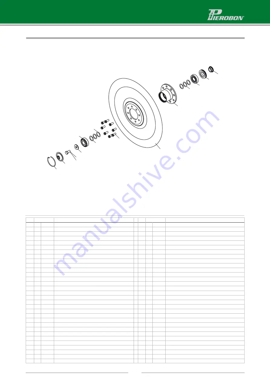 PIEROBON TD 21 Series Operator'S Manual And Spare Parts Download Page 70