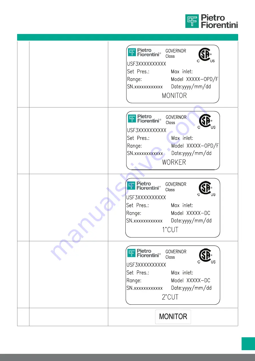 PIETRO FIORENTINI 30051 Operation And Maintenance Manual Download Page 15