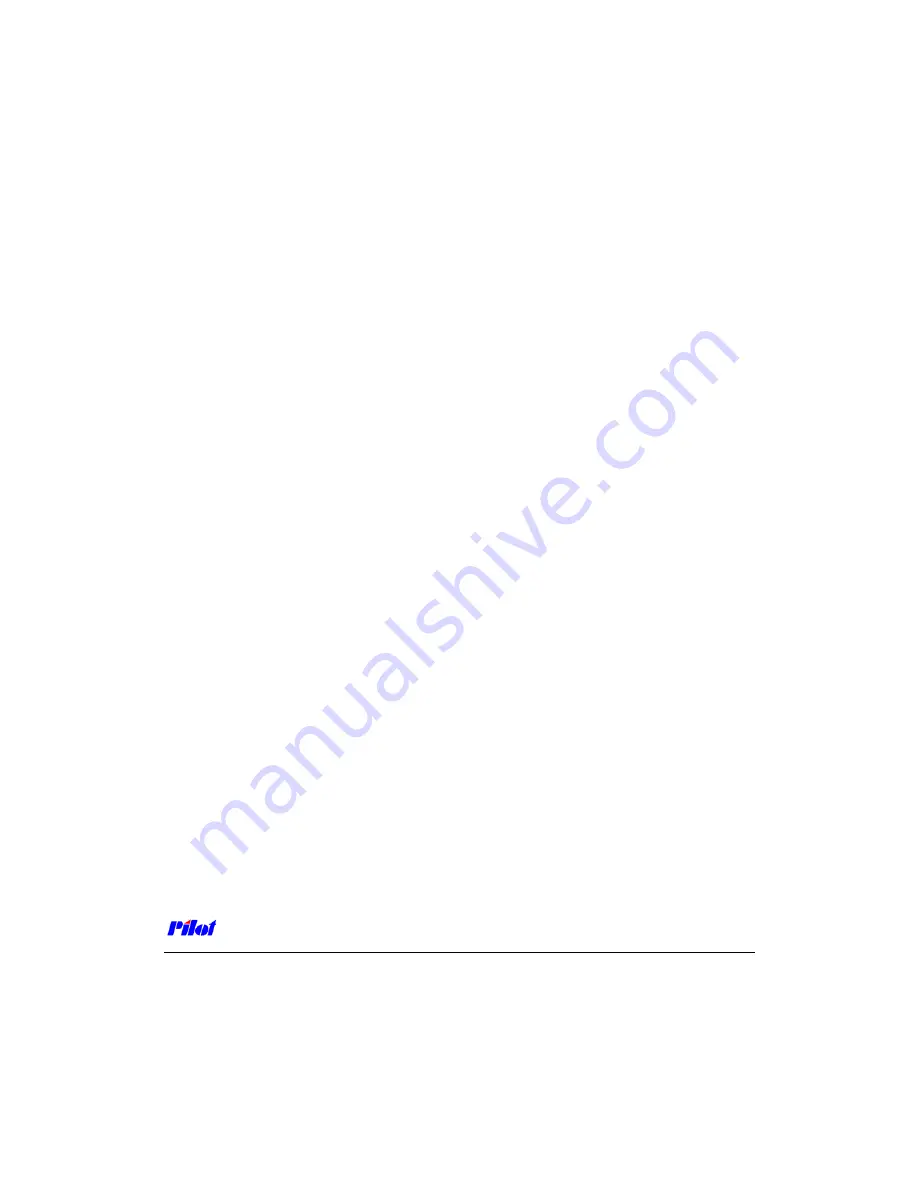 Pilot Communications PMAC901 Installation & Operation Manual Download Page 10