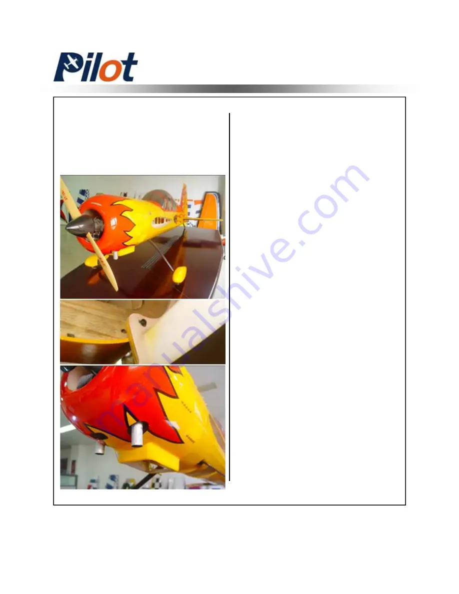 Pilot RC 50cc Yak-54 Assembly Manual Download Page 37