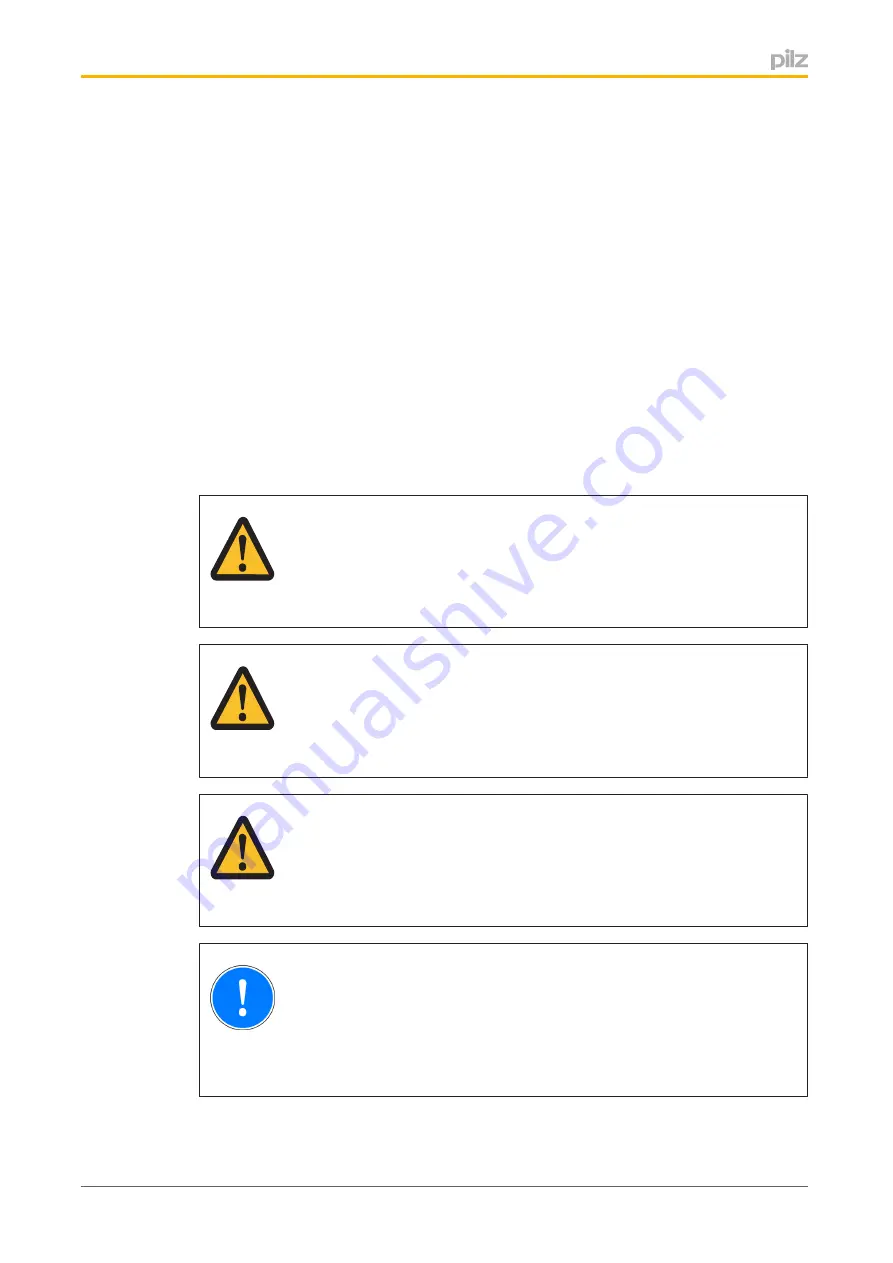 Pilz 570603 Operating Manual Download Page 5