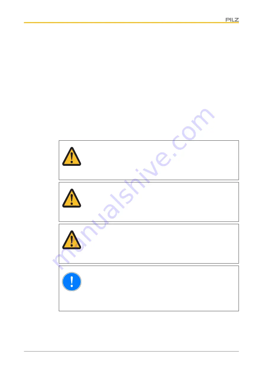 Pilz PSEN cs5.11 M12/8 Operating Manual Download Page 5