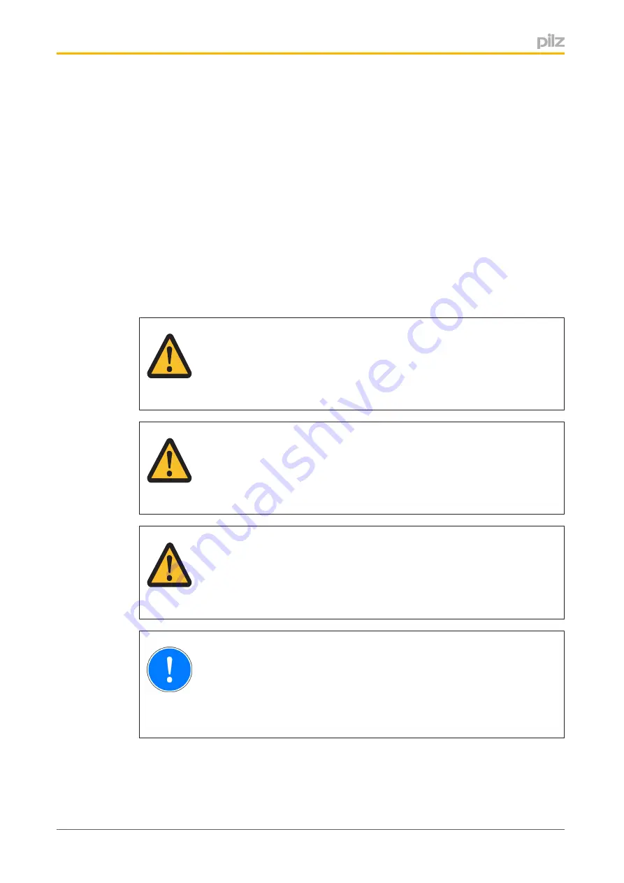 Pilz PZE X4VP Operating Manual Download Page 4