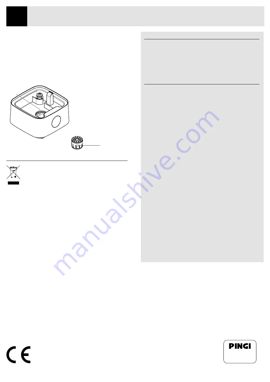 Pingi CASCADA CHD-A4000D Operating Instructions Manual Download Page 4