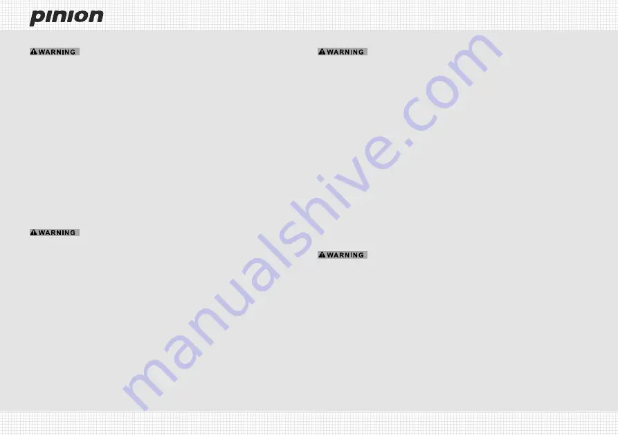 Pinion P-Line P1.12 Owner'S Manual Download Page 9