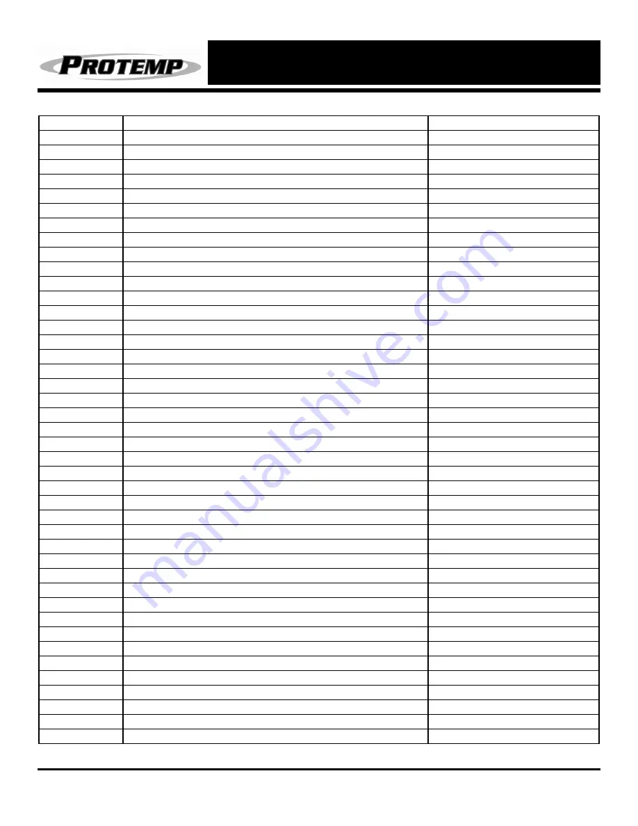 Pinnacle International Protemp PT-125-OFR-A User'S Manual & Operating Instructions Download Page 39