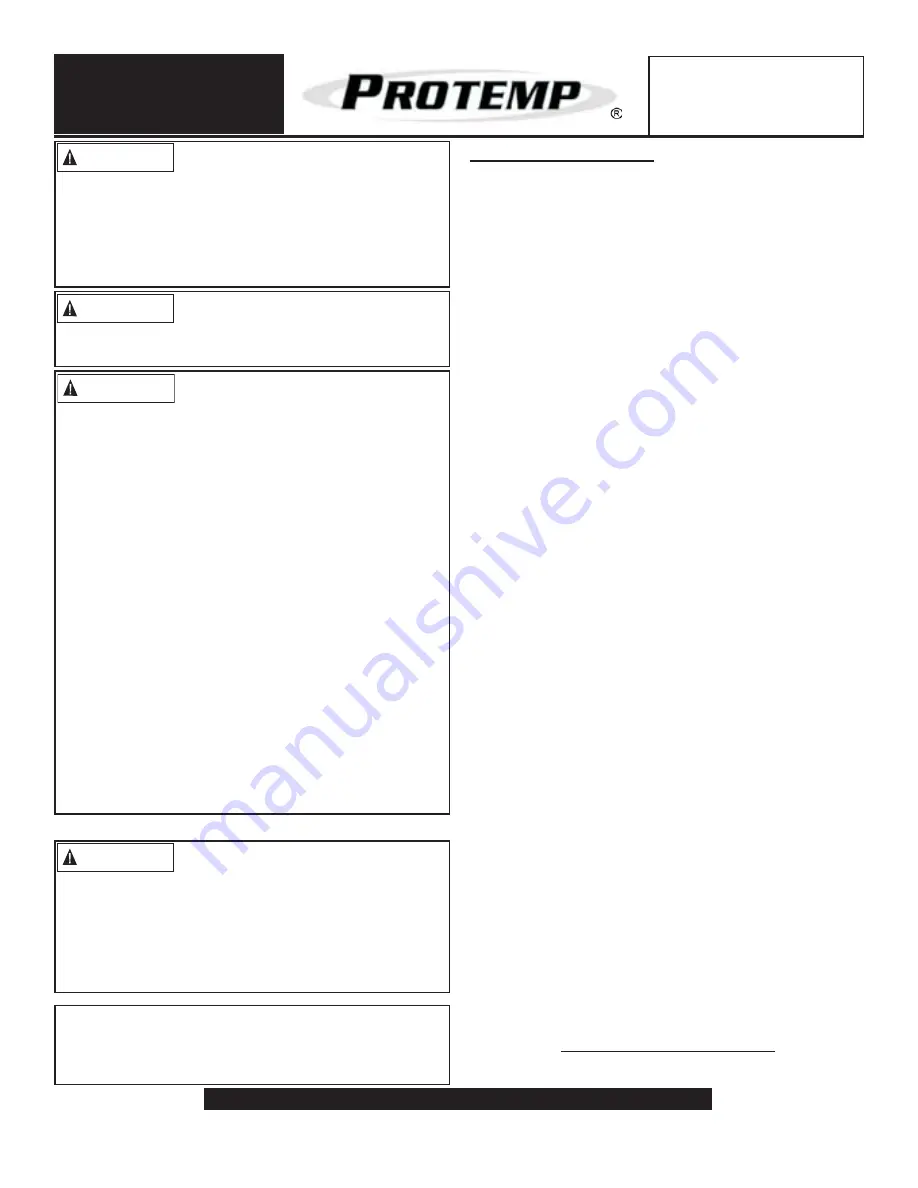 Pinnacle International PT-18-PCH User'S Manual And Operating Instructions Download Page 2