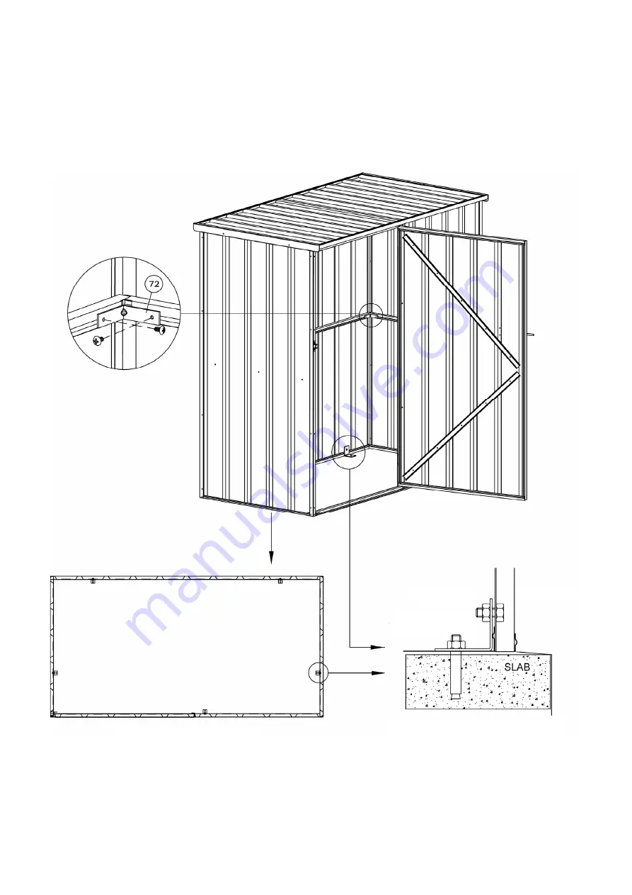 Pinnacle Outdoor 1.5m Flat Roof Series Assembly Instructions Manual Download Page 18