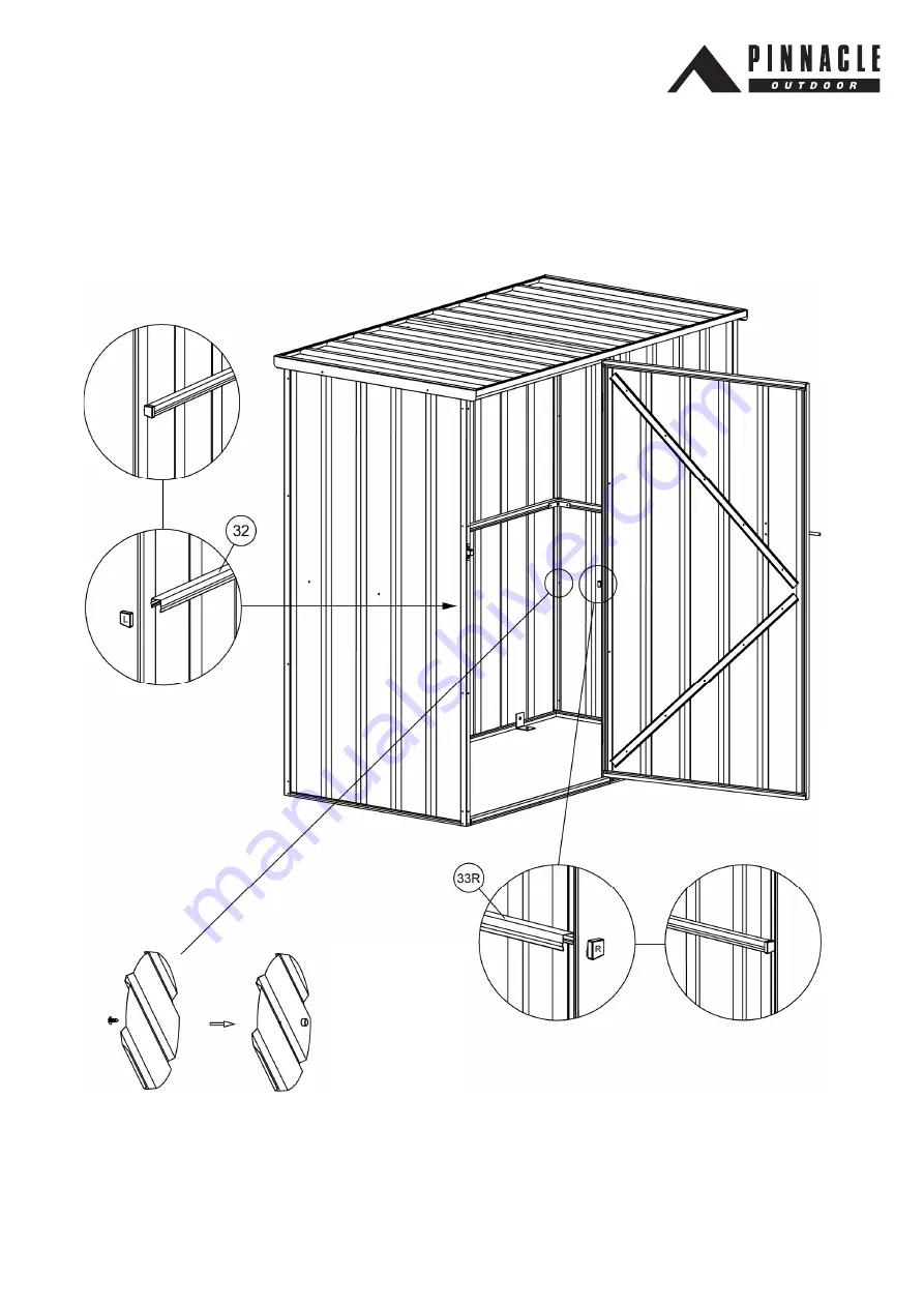 Pinnacle Outdoor 1.5m Flat Roof Series Assembly Instructions Manual Download Page 19