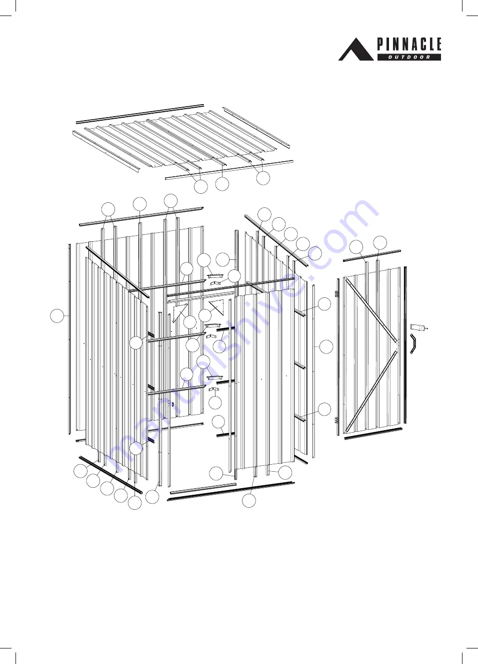 Pinnacle Outdoor 1.5m Skillion Series Assembly Instructions Manual Download Page 7