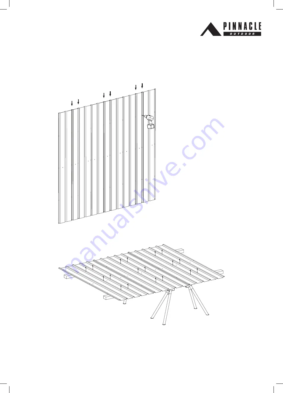 Pinnacle Outdoor Cyclonic Kit 3.0m Gable Series Assembly Instructions Manual Download Page 15