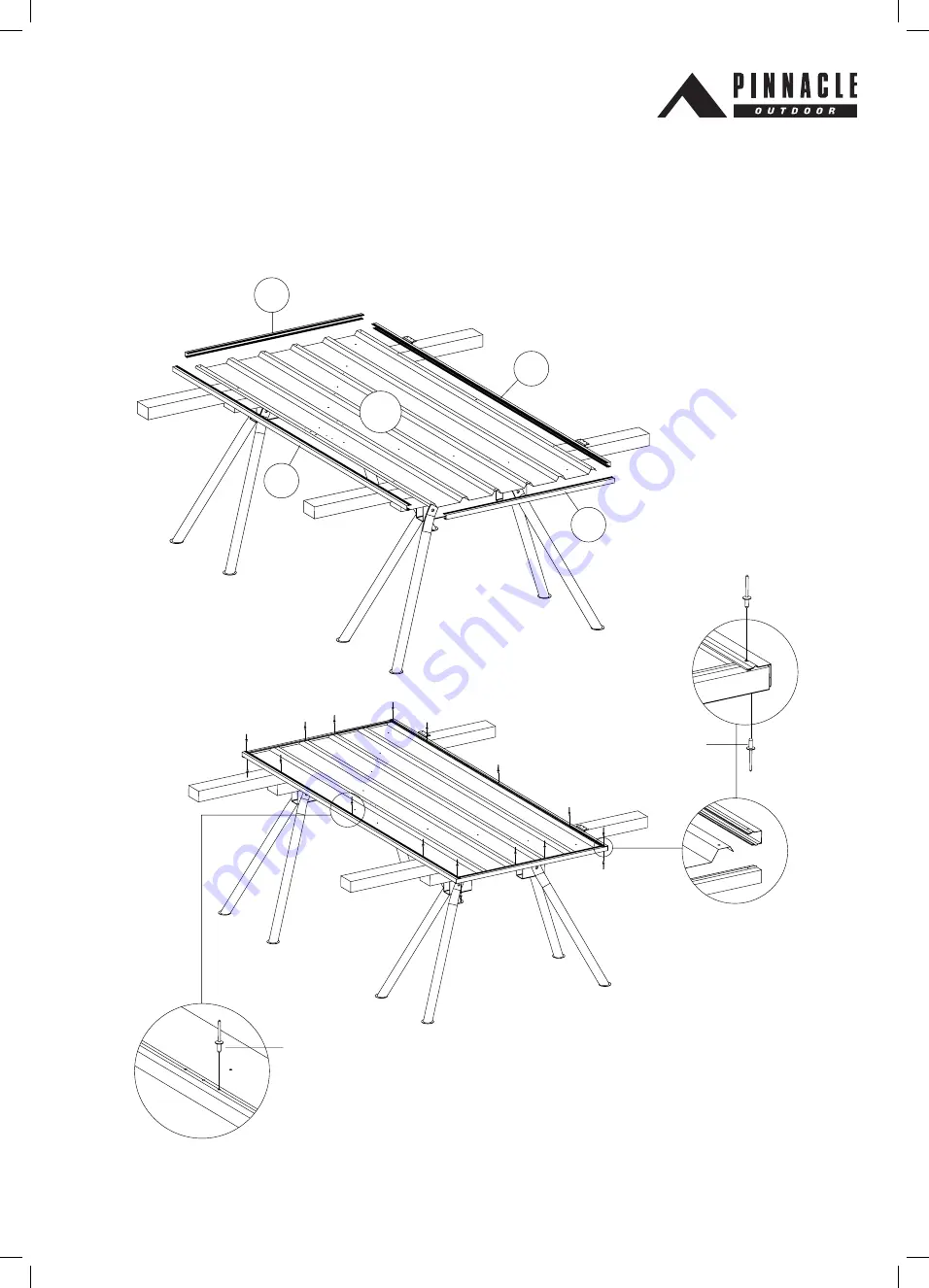 Pinnacle Outdoor Cyclonic Kit 3.0m Gable Series Assembly Instructions Manual Download Page 31