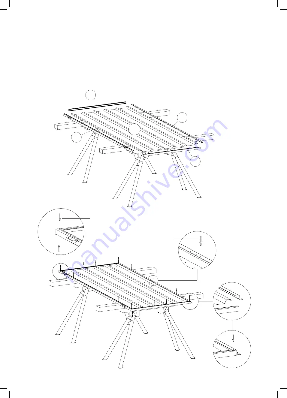 Pinnacle Outdoor Cyclonic Kit 3.0m Gable Series Assembly Instructions Manual Download Page 32